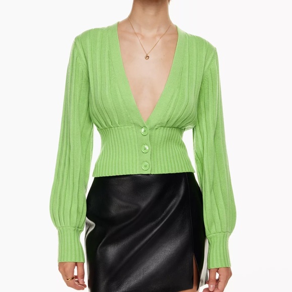 Wilfred Aritzia Plunge Front Cardigan Medium - Picture 2 of 5